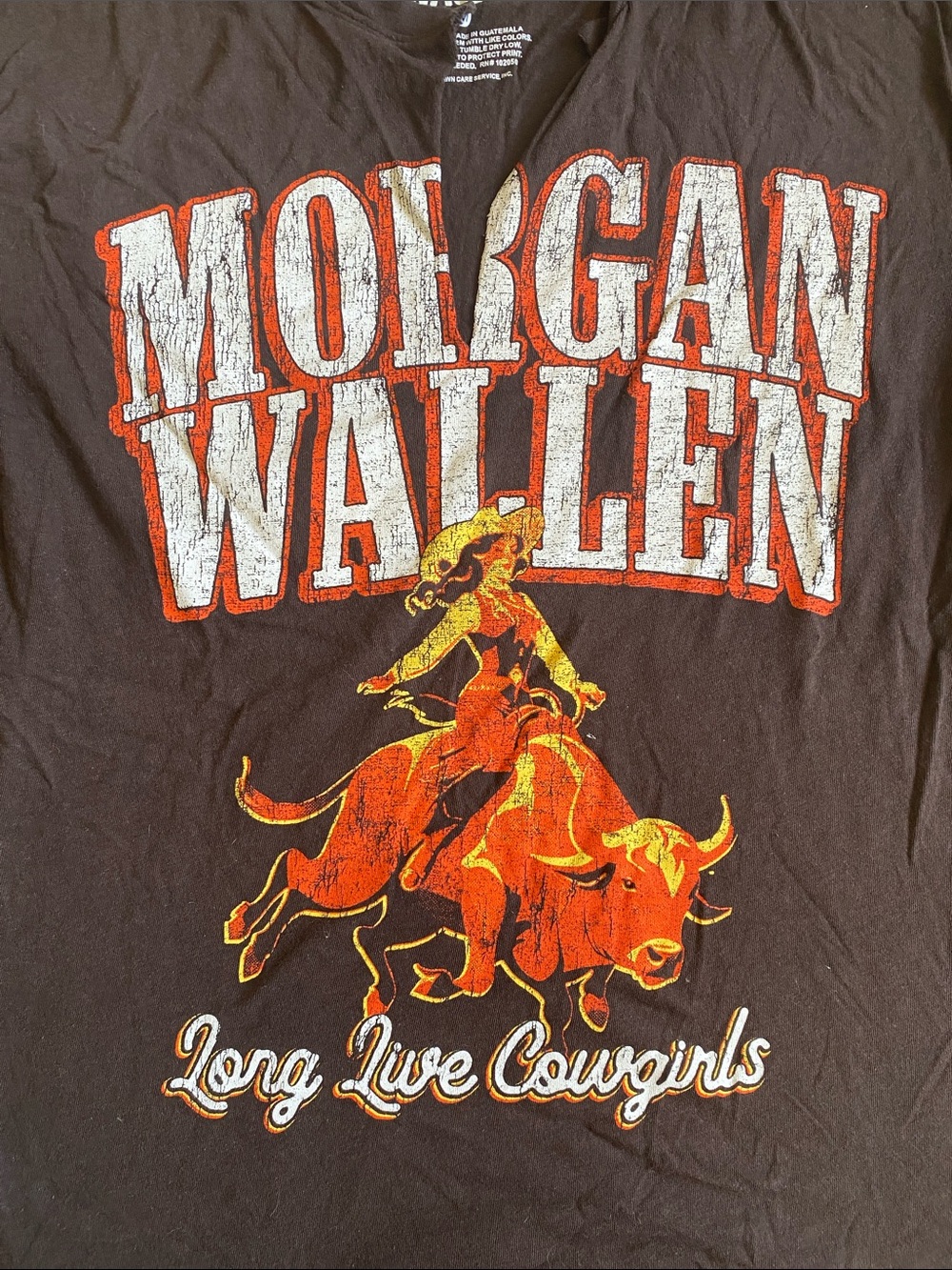 Morgan Wallen Brown Long Live Cowgirls Short Sleeve Tee